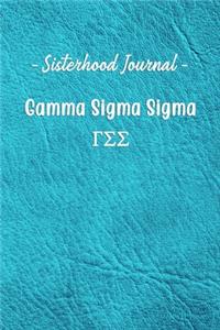 Sisterhood Journal Gamma Sigma Sigma