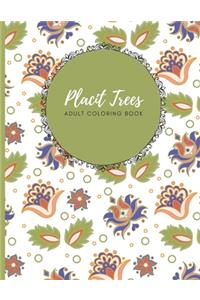 Placid Trees Adult Coloring Book