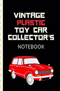 Vintage Plastic Toy Car Collector's Notebook