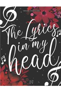 Professional Songwriting Journal The Lyrics in My Head