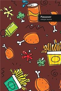 Passover Lifestyle Journal, Blank Write-in Notebook, Dotted Lines, Wide Ruled, Size (A5) 6 x 9 In (Brown)