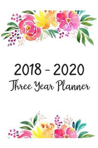 2018 - 2020 Three Year Planner