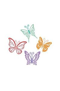 Butterflies: 150 Lined Journal Pages Planner Diary Notebook Featuring Illustrated Butterflies on the Cover