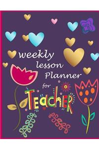 Weekly Lesson Planner for teacher