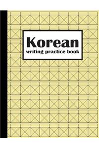 Korean Writing Practice Book
