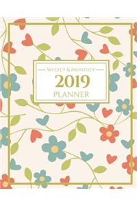 2019 Planner Weekly And Monthly