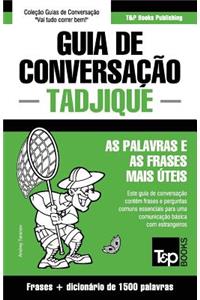 Guia de Conversação Português-Tadjique e dicionário conciso 1500 palavras