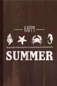 Happy Summer Journal Notebook