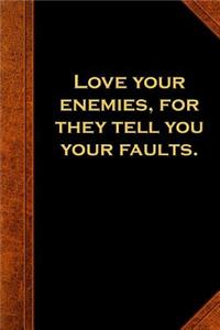 2019 Weekly Planner Ben Franklin Quote Love Enemies Vintage Style
