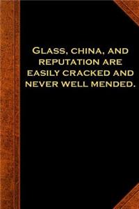 2019 Daily Planner Ben Franklin Quote Reputation Vintage Style