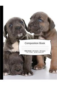 Cane Corso Composition Notebook