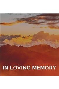 Memorial Guest Book (Hardback cover)