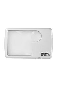 Lighted Wallet Magnifier, Silver