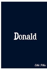 Donald - Personalized Notebook