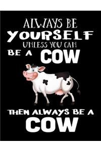 Always Be Yourself Unless You Can Be a Cow Then Always Be a Cow