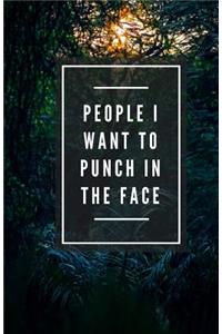 People I Want To Punch In The Face (Notebook)