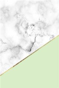 Marble + Gold Bullet Journal: Vintage Green Marble Dot Grid Journal