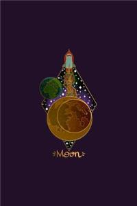Moon: Bullet Journal the Moon Astronomy Dot Grid Journal