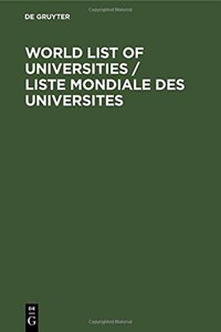 World List of Universities / Liste Mondiale Des Universites