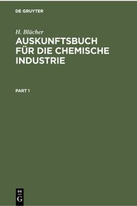 Auskunftsbuch Für Die Chemische Industrie