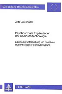 Psychosoziale Implikationen Der Computertechnologie