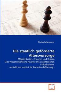 staatlich geförderte Altersvorsorge