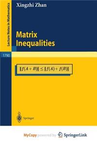 Matrix Inequalities