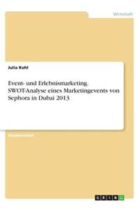 Event- und Erlebnismarketing. SWOT-Analyse eines Marketingevents von Sephora in Dubai 2013