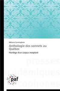 Anthologie Des Sonnets Au Québec