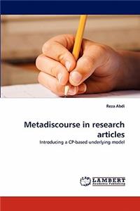 Metadiscourse in Research Articles