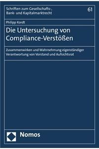 Die Untersuchung Von Compliance-Verstossen