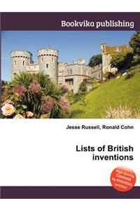 Lists of British Inventions