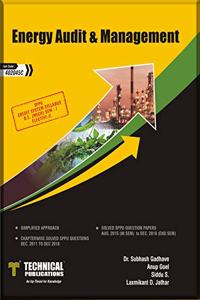 Energy Audit & Management for SPPU 15 Course (BE - I - Mech. - 402045C)