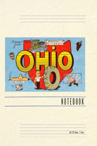 Vintage Lined Notebook Greetings from Ohio