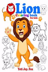 Lion coloring book for kids