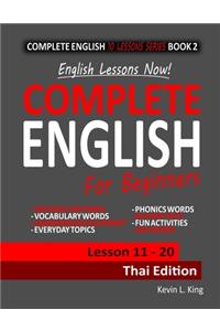 English Lessons Now! Complete English For Beginners Lesson 11 - 20 Thai Edition