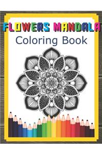 Flowers Mandala Coloring Book