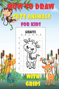How To Draw Cute Animals For Kids With Grids