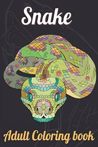 Snake Adult Coloring Book