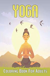 Yoga Coloring Book For Adults