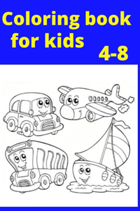 Coloring book for kids 4-8