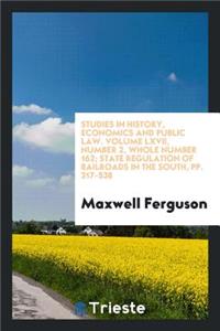 State Regulation of Railroads in the South