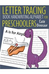 Letter Tracing Book Handwriting Alphabet for Preschoolers Cute Dinosaur