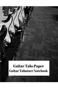Guitar Tabs Paper Guitar Tablature Notebook