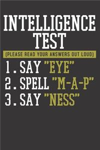 Intelligence Test Teacher Notebook Journal
