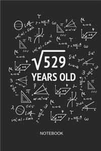 529 Years Old Notebook