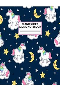 Blank Sheet Music Notebook