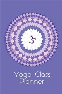 Yoga Class Planner Om Sign Mandala