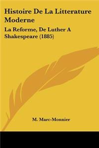 Histoire De La Litterature Moderne