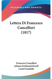 Lettera Di Francesco Cancellieri (1817)